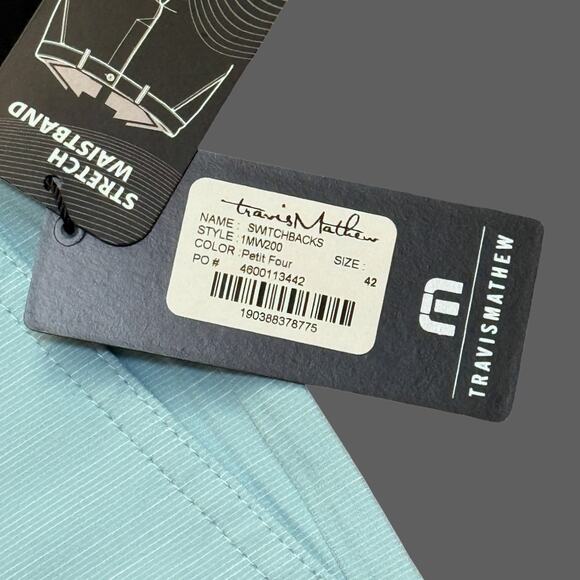 Travis Mathew SwitchBacks Short Blue Petit Four Size 42 NWT 1MW200 - Picture 5 of 9